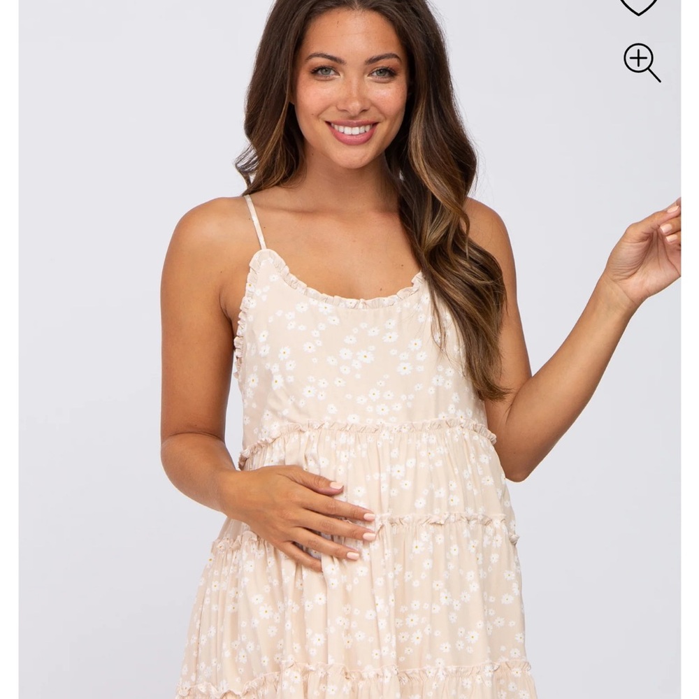 Pinkblush Beige Floral Mini Dress